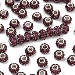 Бусины со стразами из смолы CPDL-H001-10x7mm-5