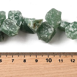 Естественный зеленый авантюрин бисер нитей G-S386-B07