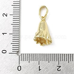 Подвески из латуни с микропаве из кубических цирконий на тему Хэллоуина KK-L248-05G-01