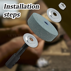 2 пакет 2-х видов стальных шпиндельных адаптеров FIND-AR0006-44