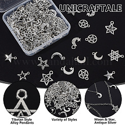 120шт 12 стиля подвески из сплава в тибетском стиле&nbsp;TIBEP-UN0001-21