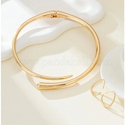 Комплекты ожерелий и серег-манжет из сплава в форме капли FS-WGCF282-01