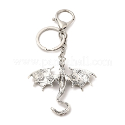 Брелки с подвеской из сплава дракона и стразами&nbsp;KEYC-G065-01D