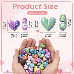 2 пакетик непрозрачных акриловых бусин&nbsp;MACR-YW0004-32A