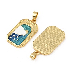 Латунь эмаль подвески KK-L190-016G-02