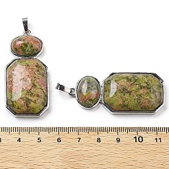 Подвески в форме человеческого тела из натурального унакита&nbsp;G-P552-03P-06