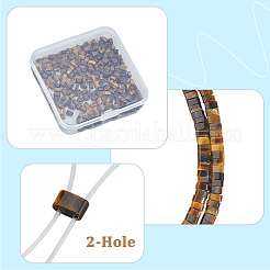 2 нити натуральных бусин тигрового глаза&nbsp;G-PA0001-70