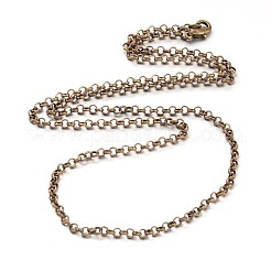 Железный крест цепи цепочка Роло изготовление ожерелья NJEW-JN01384-03