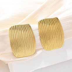 Серьги-гвоздики из нержавеющей стали 304&nbsp;EJEW-U047-15G