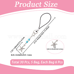 5 сумка ремни для мобильного телефона из сплава с морской тематикой&nbsp;HJEW-CP0001-29