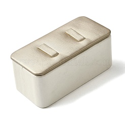 Прямоугольные подставки для колец из искусственной кожи для ювелирных изделий ODIS-K005-03