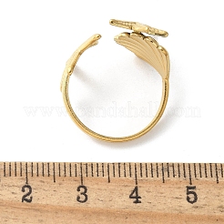 Кольца-манжеты из нержавеющей стали 304 в виде морских звезд и ракушек&nbsp;RJEW-S621-08G