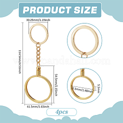 4 шт. цепочка для ключей из сплава и железа&nbsp;DIY-FG0007-63A-G