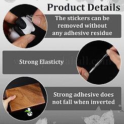 Трапециевидные акриловые двухсторонние наклейки DIY-WH0678-62B