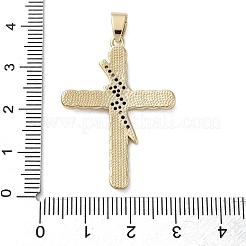 Латунные микропаве прозрачные подвески с фианитом KK-A212-06H-G