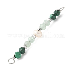 Граненые круглые натуральные зеленые авантюрины&nbsp;PALLOY-JF03532-03