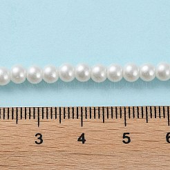 Выпечка окрашены перламутровый стекла жемчужные нити круглый шарик&nbsp;X-HY-Q003-4mm-01
