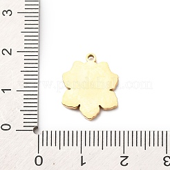 Рождественские эмалевые подвески из нержавеющей стали 304 STAS-B112-02G-11