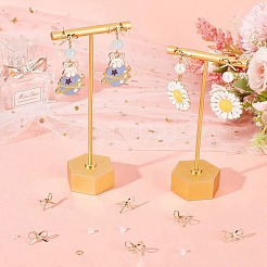 12 шт. латунные серьги-гвоздики&nbsp;DIY-CN0002-48