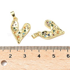 Латунные микропаве прозрачные подвески с фианитом KK-B139-03G