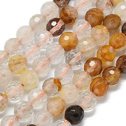 Бусы из натурального желтого гематоидного кварца&nbsp;G-B165-A07-6mm