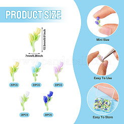 100 шт. двухцветных светящихся и двухцветных декаден-кабошонов из смолы RESI-TA0003-90