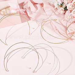 6 шт. 3 цвета железная резинка для волос фурнитура&nbsp;IFIN-GO0001-02