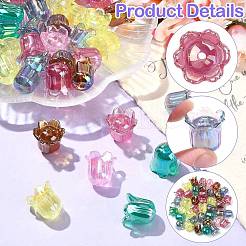 50шт УФ-покрытие непрозрачные акриловые бусины&nbsp;MACR-CJ0002-22