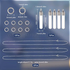 Набор для самостоятельного изготовления ожерелья из пустой бутылки желаний DIY-SC0021-78