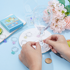 Стеклянные бокалы из стекла AJEW-SC0001-59