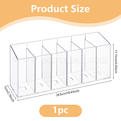 Прозрачный пластиковый ящик для хранения на 6 слот CON-WH0085-98