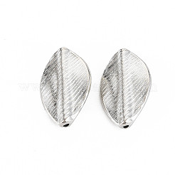 Сплавочные овальные бусины тибетского стиля  TIBEB-N005-043