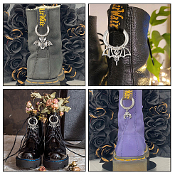 Подвески из сплава с летучей мышью в тибетском стиле&nbsp;HJEW-AB00223