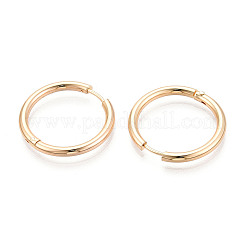 Серьги-кольца из нержавеющей стали 304&nbsp;EJEW-T048-24E-G