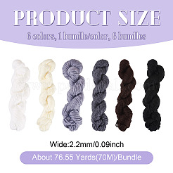 6 моток пряжи из акрилового волокна 6 цветов&nbsp;OCOR-TA0003-17