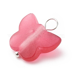 Матовые двухцветные подвески из прозрачного акрила&nbsp;PALLOY-JF01810-01