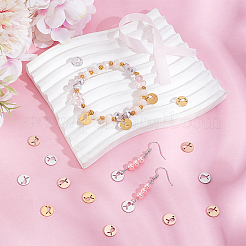 18 шт. 3-х цветные подвески из нержавеющей стали&nbsp;STAS-PH0006-31