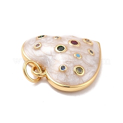 Экологически чистый кубический цирконий из латуни с эмалевыми подвесками&nbsp;X-KK-K268-15G