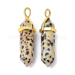 Кулон из натуральной далматинской яшмы&nbsp;LS-G-G025-01G-33