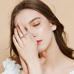 16 шт. 8 стиля смешанных колец из драгоценных камней&nbsp;RJEW-UN00051