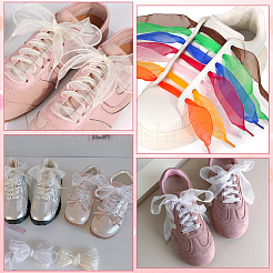 14 пара шнурков из органзы 14 цветов&nbsp;AJEW-SP0003-96