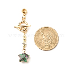 Застежки-тоглы из нержавеющей стали 304 с кристаллами и стразами PALLOY-JF01614