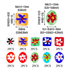 20шт 10 стиля ручной работы бусины лэмпворк&nbsp;LAMP-TA0001-48