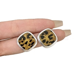 Серьги-гвоздики из латуни и смолы&nbsp;FS-WGCDE8B-02