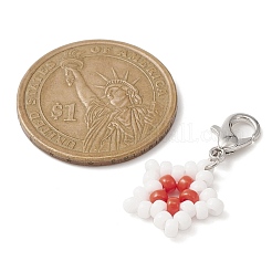 Подвески из стеклянного бисера со звездами&nbsp;HJEW-MZ00029