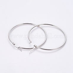 Серьги-кольца из нержавеющей стали 304&nbsp;EJEW-WH0002-03C-P