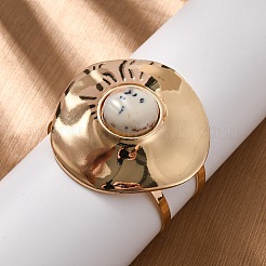 Браслеты-манжеты из сплава и железа для женщин&nbsp;LS-BJEW-F501-02KCG