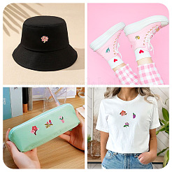 36 шт. полиэстеровая ткань для вышивки DIY-TA0013-07