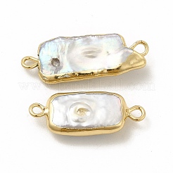 Шармы-соединители с натуральным жемчугом кеши в стиле барокко PEAR-P004-06KCG