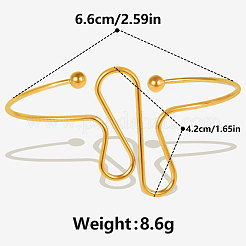 Браслеты-манжеты из нержавеющей стали 304 в европейском и американском стиле для женщин&nbsp;PT2723-2